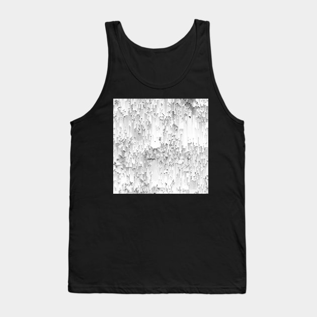 Grayscale Pixels Tank Top by LaurenPatrick